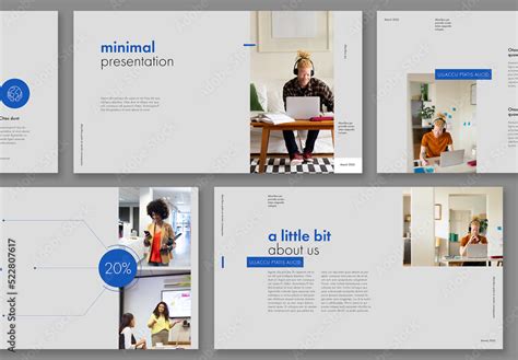 Minimalist Presentation Layout Stock Template Adobe Stock