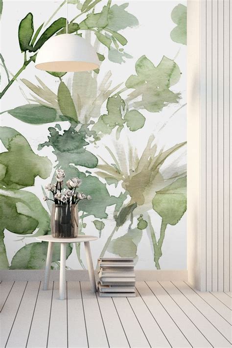 Garden Sage Wallpaper Mural Wallsauce US Home Wallpaper Wallpaper