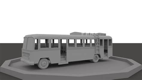 Artstation Bus Model 3d