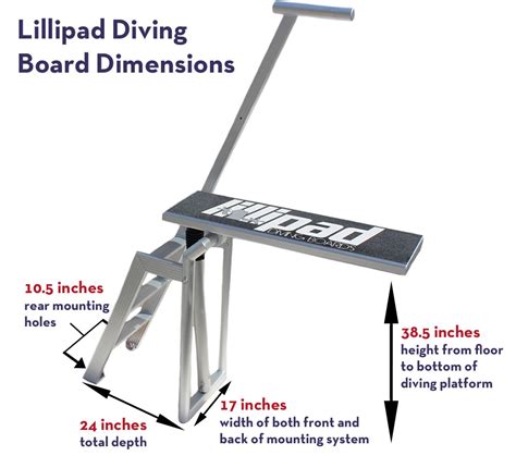 Lillipad Marine Diving Board With Underfloor Mount