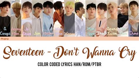 SEVENTEEN Don T Wanna Cry LEGENDADO Color Coded HAN ROM PT BR YouTube