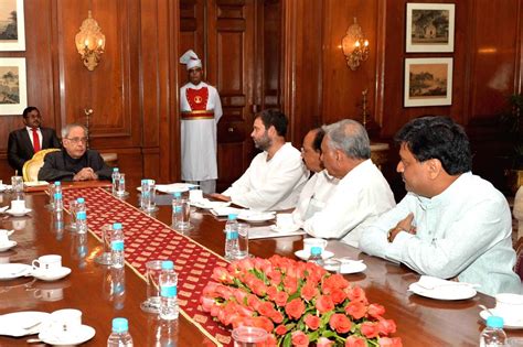 Congress Delegation Calls On President Mukherjee