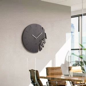 Wall Clock Vreme Shattered Modern Art Timepiece Decoration Made To