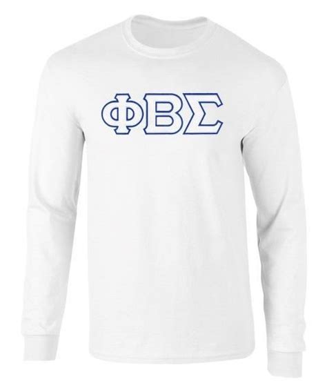 Phi Beta Sigma 2 Day Ship Twill Long Sleeve Tee Sale 3495 Greek Gear®