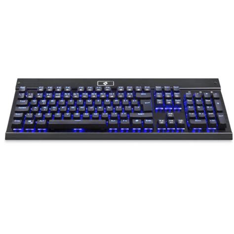 Eagletec KG010 UK Wired Keyboard USB Ergonomic Mechanical Keyboard