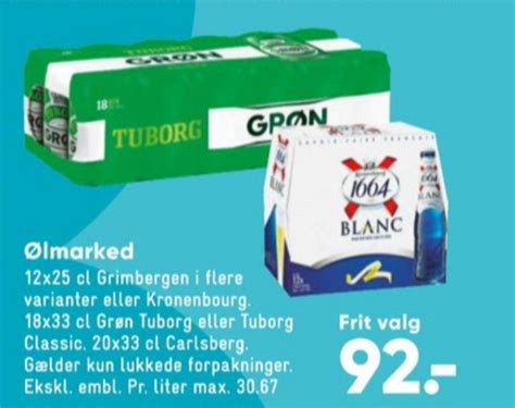 Tuborg Grøn Øl Bilka september 2022 Alle Tilbudsavis