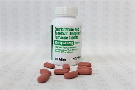 Emtricitabine 200 Mg And Tenofovir Disoproxil Fumarate Tablets 300 Mg Generics Taj Generics