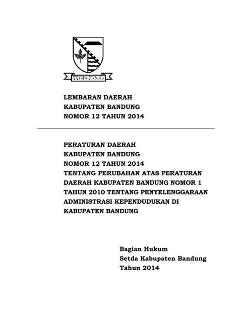 PDF LEMBARAN DAERAH KABUPATEN BANDUNG NOMOR 12 Memberikan