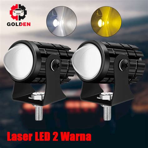 Pcs Laser Foglamp Lampu Tembak Sorot Laser Gun Led V D Mobil Motor