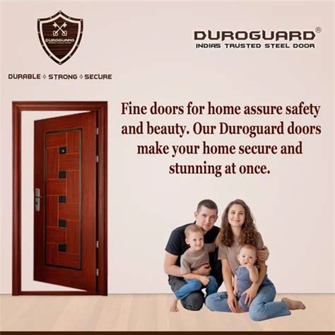 Wood Finish Duroguard Balcony Steel Door Thickness Mm Size