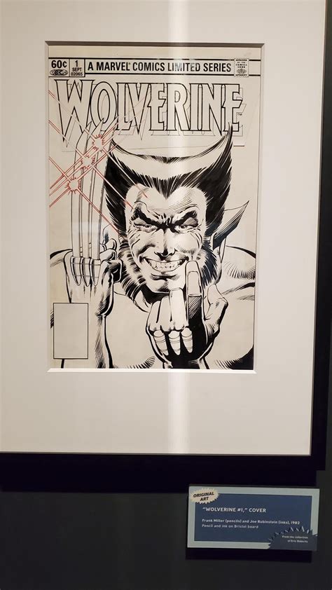 Frank Millers Original Art For Wolverine 1 Cover On Display At