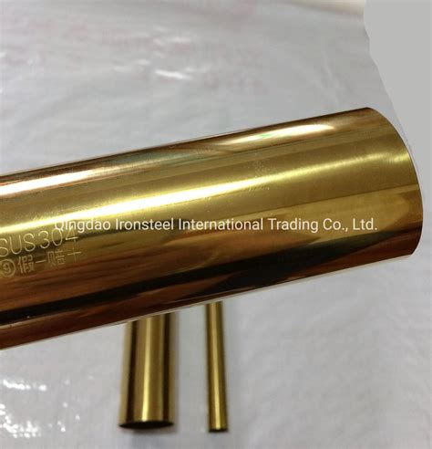 Tp K K Polishing Golden Plated Stainless Steel Pipe Decorative