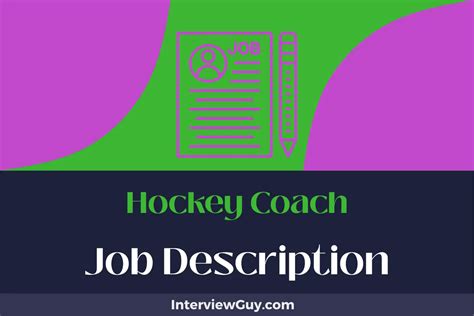 Hockey Coach Job Description [Updated for 2025]