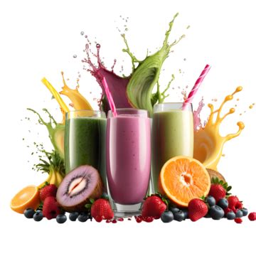 Smoothie Refrescante Cheio De Frutas E Bagas Em Um Copo Contra Um Pano