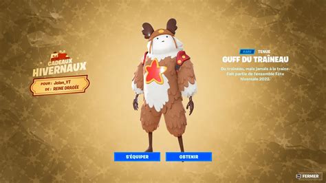 SKIN GUFF DU TRAÎNEAU GRATUIT J OUVRE MES CADEAUX DE NOËL SUR