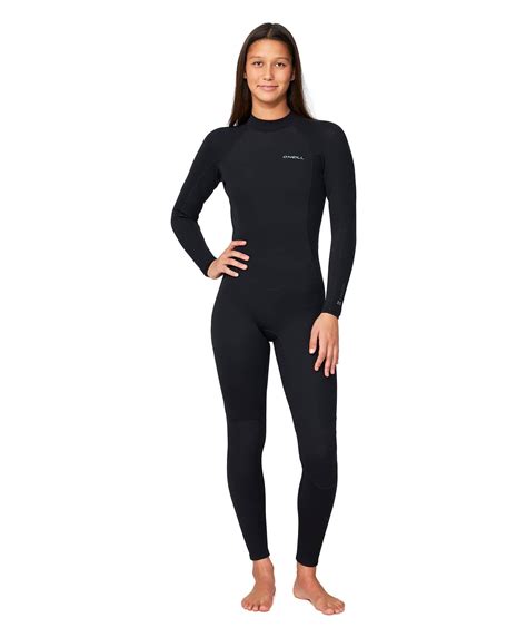 Buy Women S Reactor 3 2mm Steamer Back Zip Wetsuit Black By O Neill