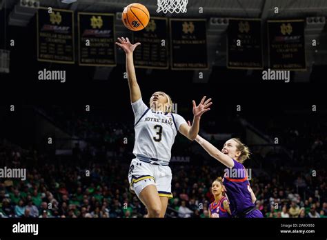 South Bend Indiana Usa Nd Feb Notre Dame Guard Hannah