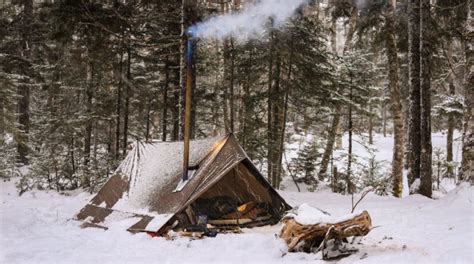 Hot Tent Winter Camping