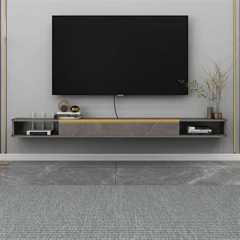 Buy Floating Tv Shelves Wall Ed Floating Tv Stand Entertainment Media