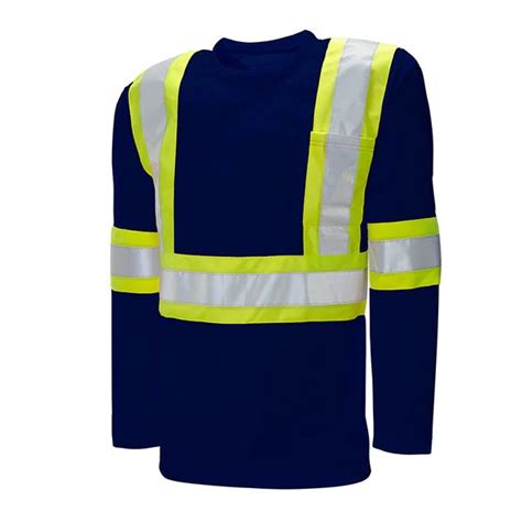 High Visibility Dry Fit Long Sleeve T Shirt Anzekut Safety And Industrial Supplies