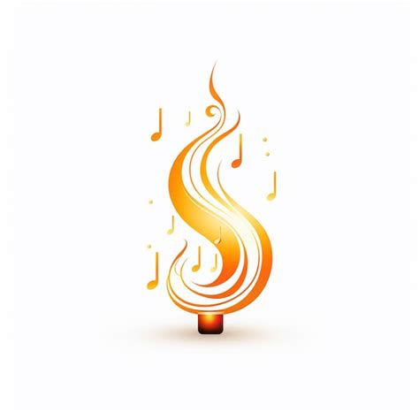 Premium AI Image There Is A Candle With Music Notes Coming Out Of It