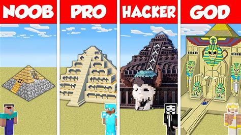 Minecraft Battle Noob Vs Pro Vs Hacker Vs God Sand Desert House Base