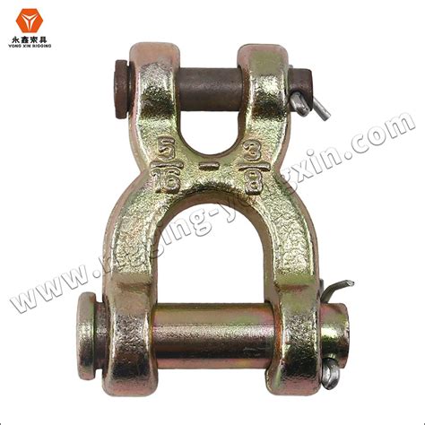 G Alloy Steel Drop Forged Double Clevis Link Znic Coated And