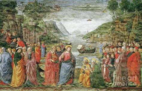 The Calling Of Ss Peter And Andrew 1481 Painting By Domenico