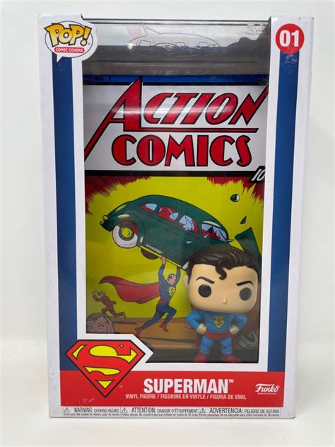 Funko Pop Comic Cover Dc Superman Action Comic 01 [used Very Good] Ebay