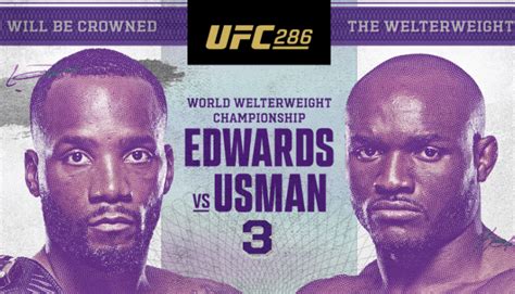 UFC 286: Leon Edwards Vs Kamaru Usman | FIGHT SPORTS