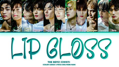 The Boyz Lip Gloss Lyrics Lip Gloss Color Coded Lyrics