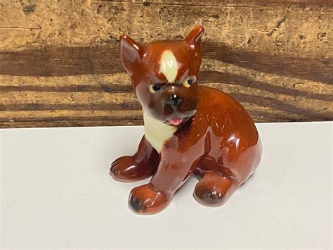 Goebel Vintage Small Boxer Dog Figure Made In West Germany Etsy