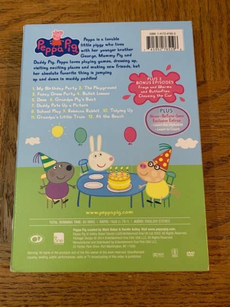 Peppa Pig My Birthday Party Dvd Ebay