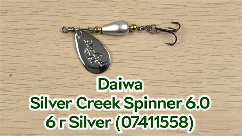 Розпаковка Daiwa Silver Creek Spinner 6 0 6 г Silver 07411558 YouTube