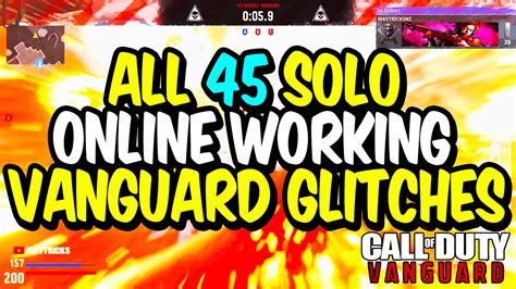 Vanguard Glitches All 45 Solo Working Online Glitches Call Of Duty