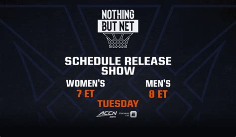 Acc Network To Unveil 2023 24 Acc Womens And Mens Basketball