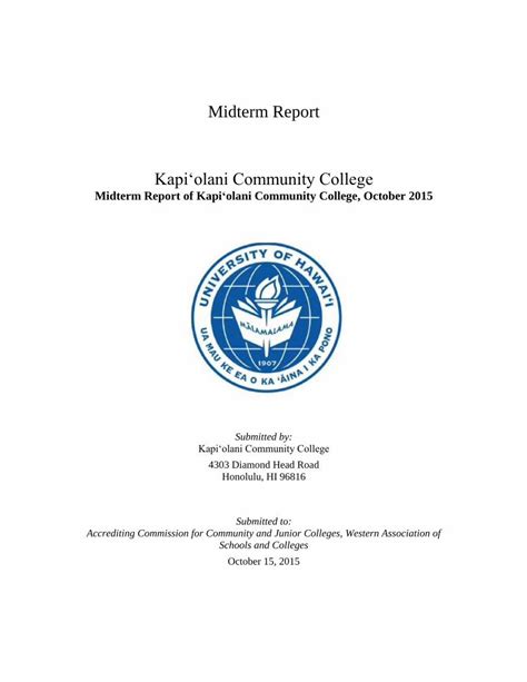 PDF Midterm Report Kapiolani Community College DOKUMEN TIPS