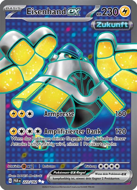 Eisenhand ex 223 182 Wert Bild Künstler Seltenheit Pokemonkarte de