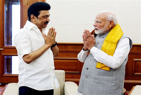 Tamil Nadu CM Stalin Meets PM Modi In Delhi Demands Release Of Pending