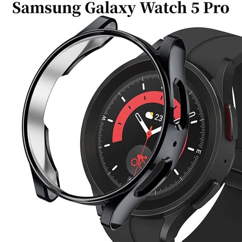 Case For Samsung Galaxy Watch 5 Pro Case Watch 4 Classic 46mm 42mm Tpu Plated All Around Bumper