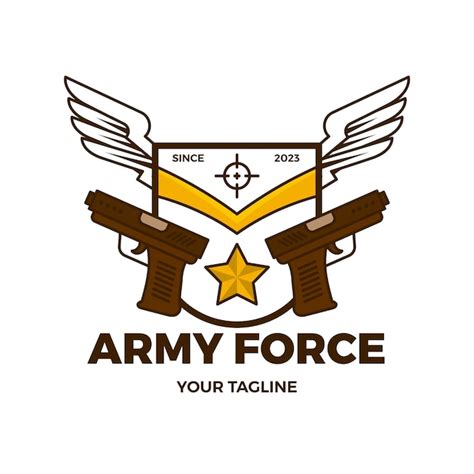 Free Vector | Army logo template design