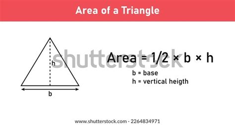 Area Formula Triangle Shapes Area Formulas Stock Vector (Royalty Free) 2264834971 | Shutterstock