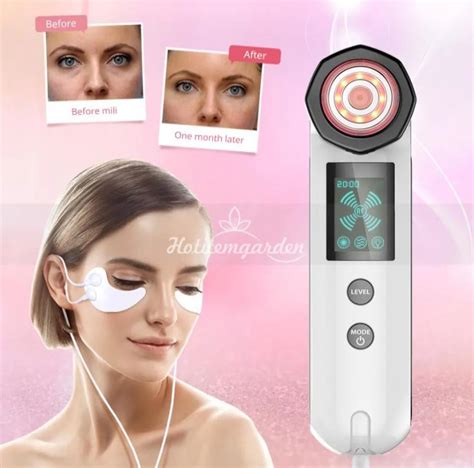 5in1 Led Pon Therapy Face Skin Rf Radio Frequency Skin Care Device Face Lift Tighten Beauty