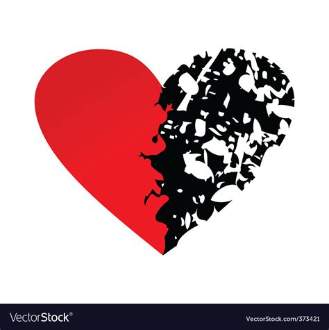 Broken Heart Royalty Free Vector Image Vectorstock