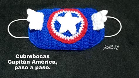 Cubrebocas De Capit N Am Rica Tejido A Crochet Paso A Paso Youtube