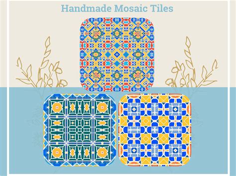 Handmade Mosaic Tiles Seamless Design 04 Bundle by GeoMosArt on Dribbble