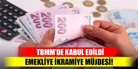 Emekliye ikramiye müjdesi TBMM de kabul edildi