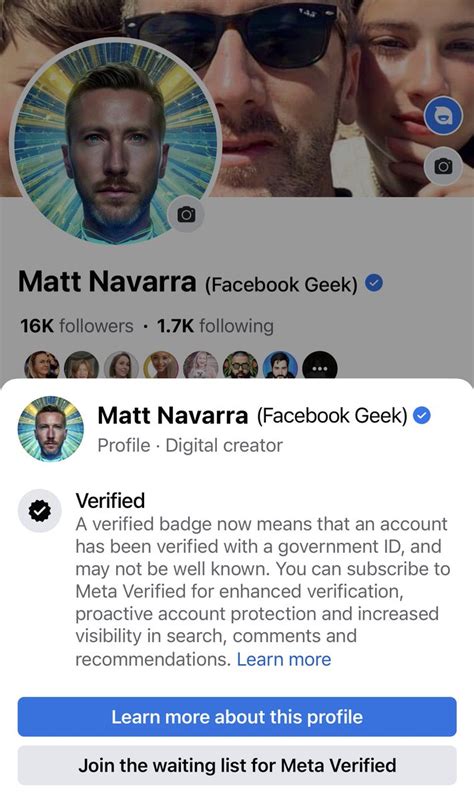 Matt Navarra On Twitter New Warning Showing On Verified Facebook And