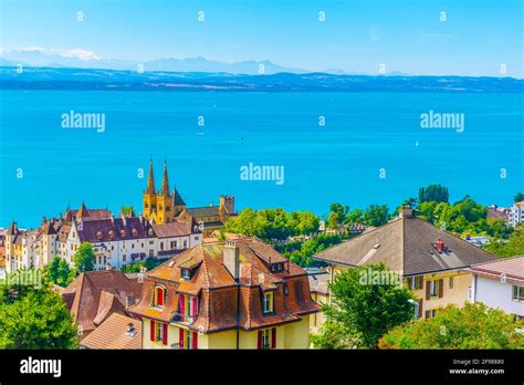 Neuchatel castle in Switzerland Stock Photo - Alamy