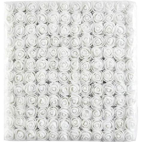 Huaao Lot De 144 Mini Roses Artificielles En Mousse 2 Cm Pour